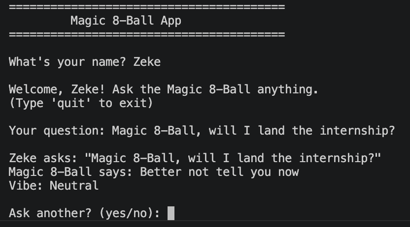 Magic 8-Ball App
