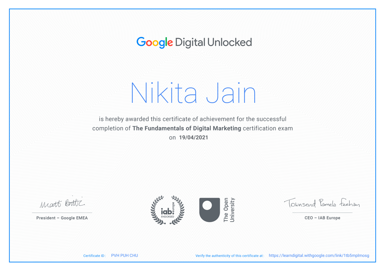Google DigiPivot 2021 (Google, ISB and Avtar)