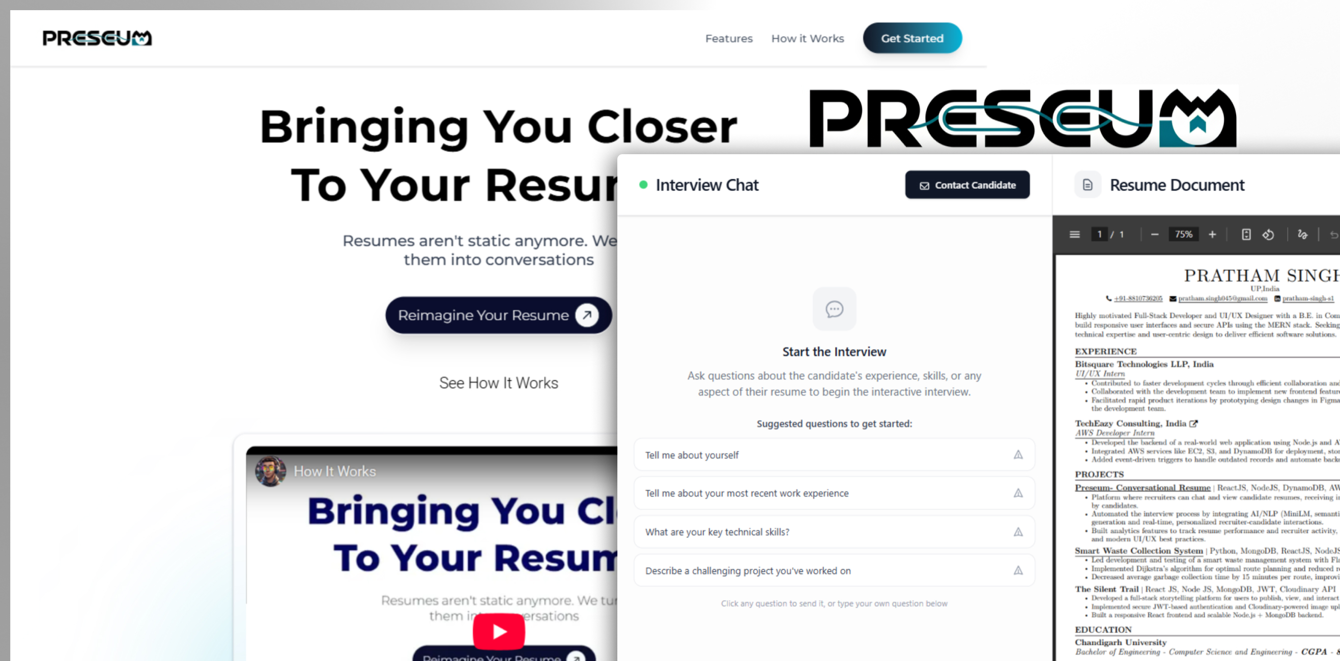 Preseum - Conversational Resume