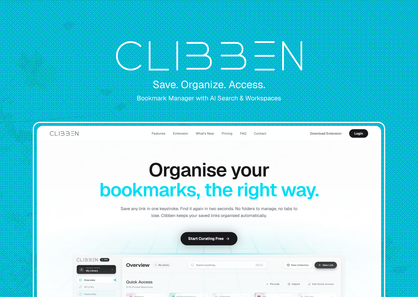 Clibben - Bookmark Manager SaaS