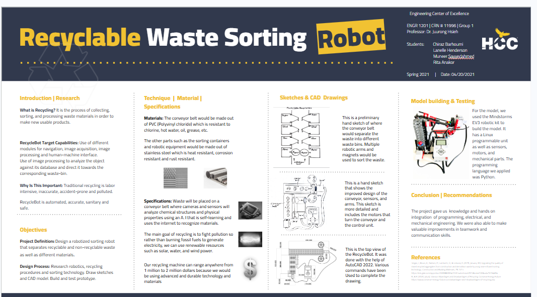 Recyclebot: Automated Waste Sorting Robot