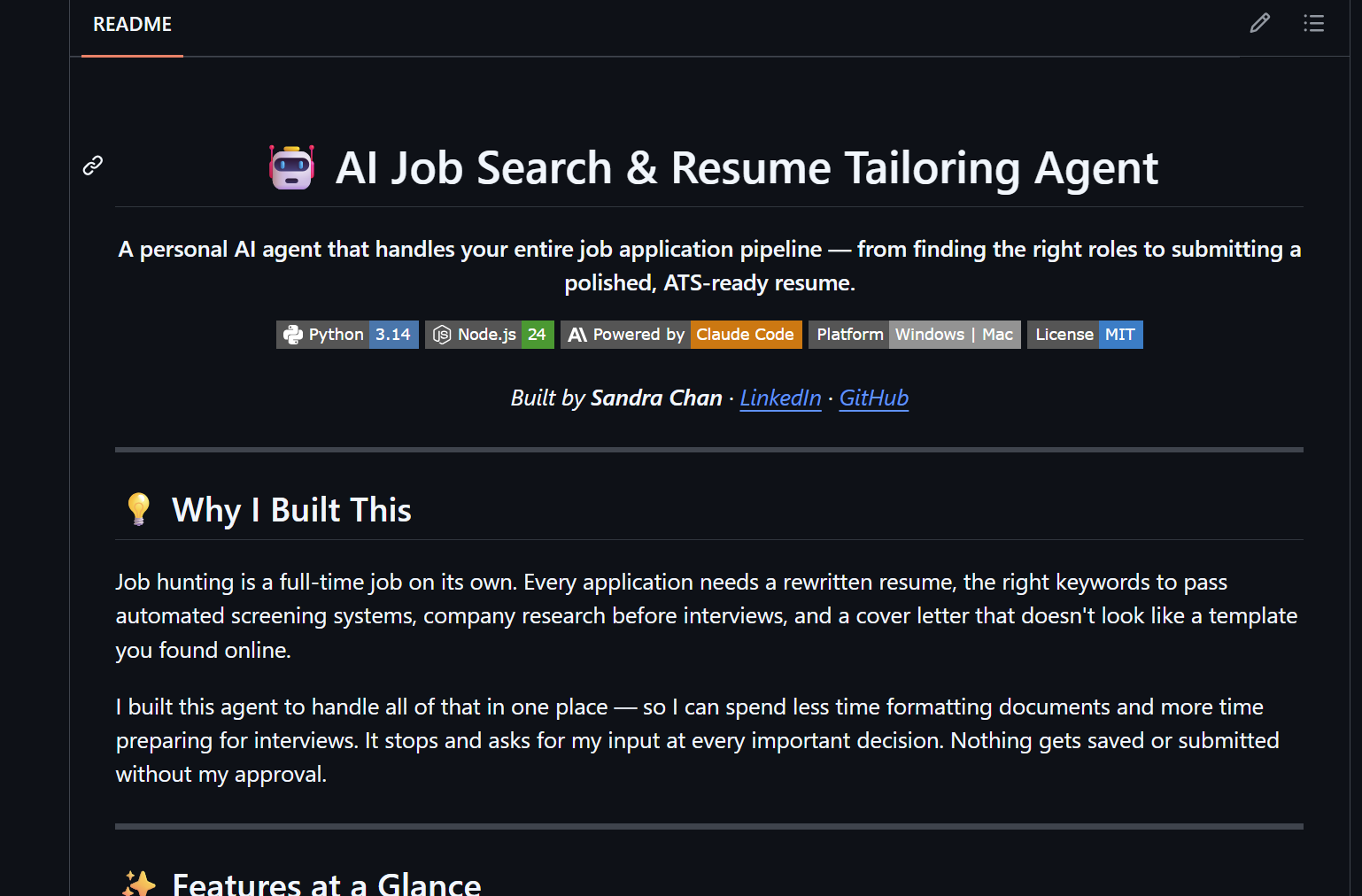 AI Job Search & Resume Assistant (Claude-based AI Agent)